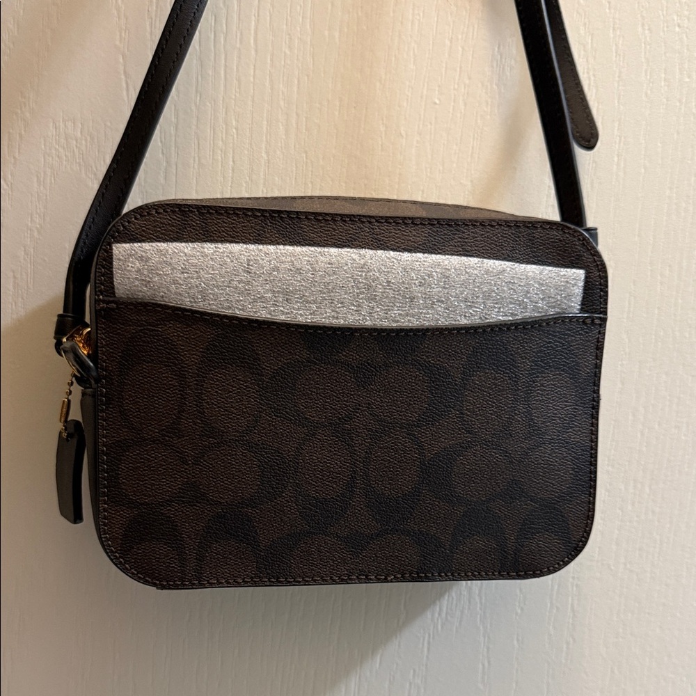 Coach Signature Brown Crossbody Bag - Picture 2 of 3